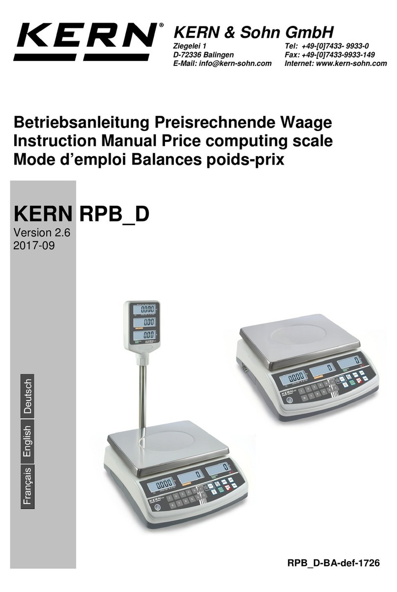 KERN KERN RPB D User manual
