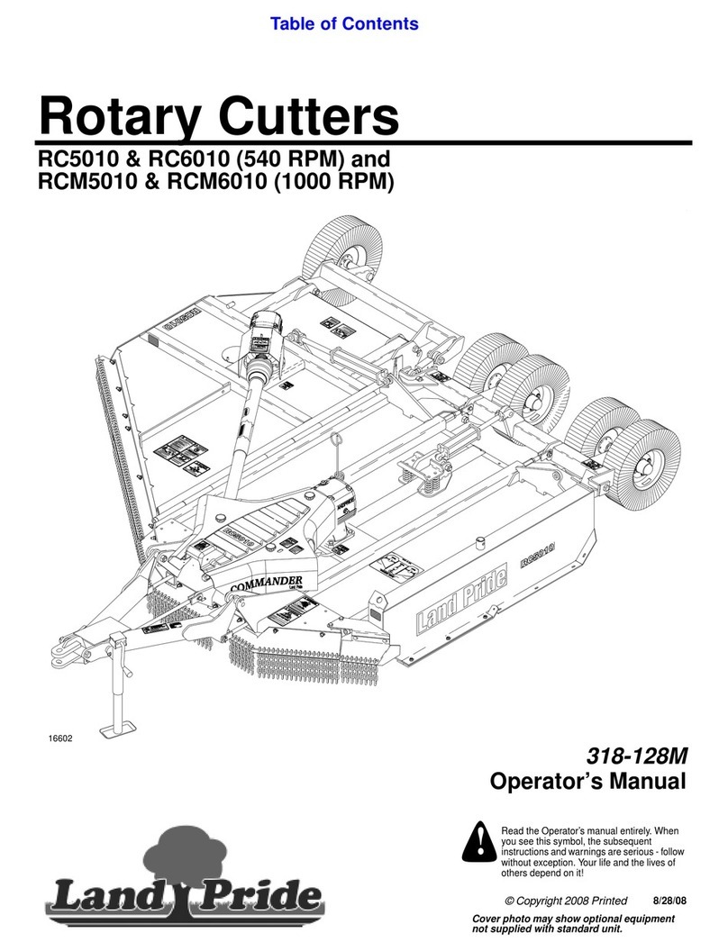 Land Pride RC5010 Operator's manual