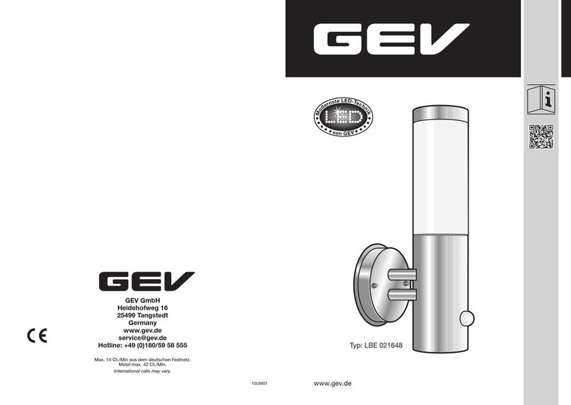 GEV LBE 21648 manual