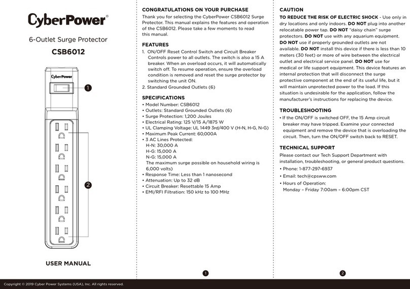 CyberPower CSB6012 user manual
