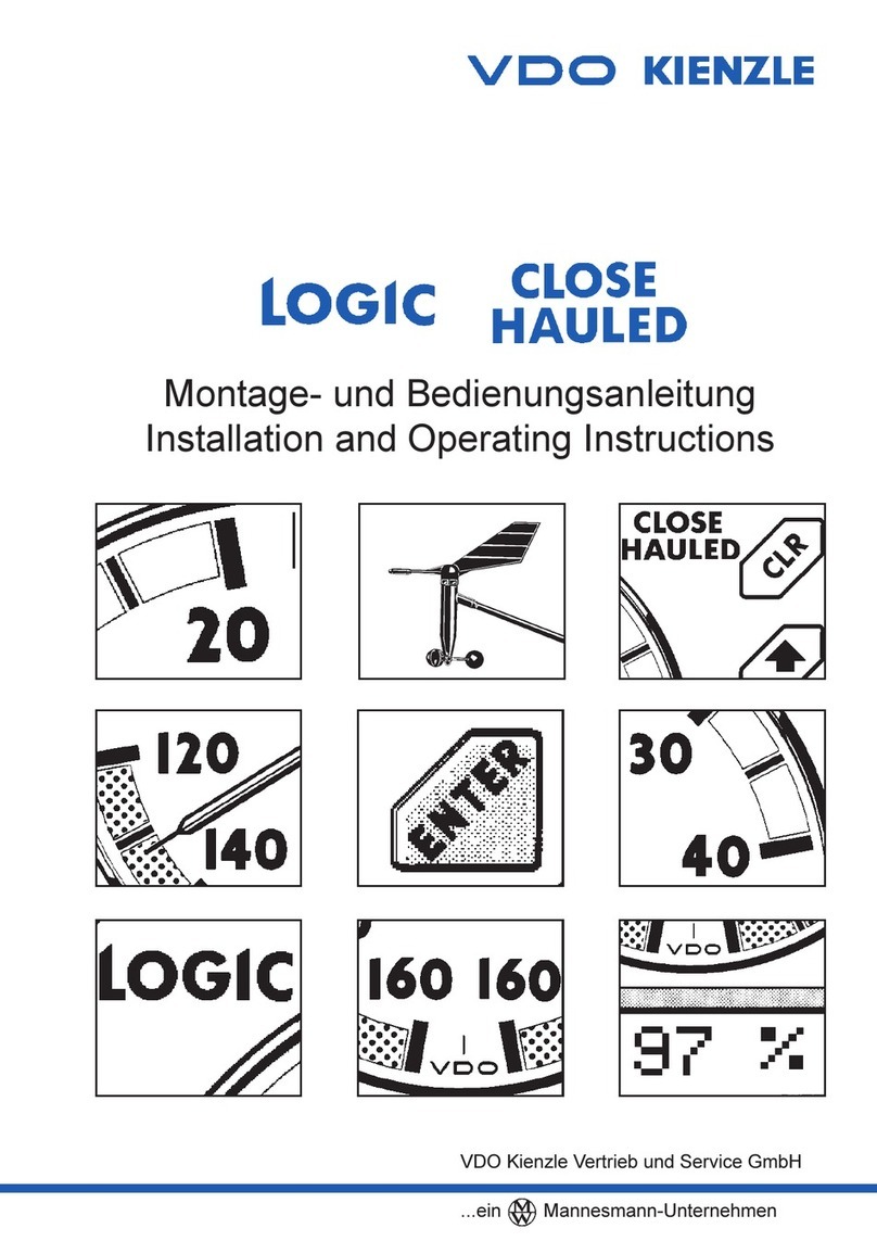 VDO Logic Close Hauled Installation and operating instructions
