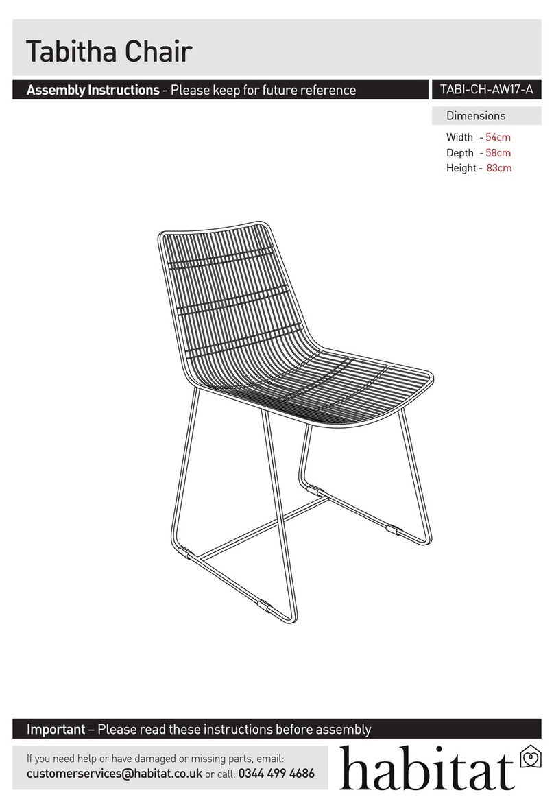 Habitat Tabitha TABI-CH-AW17-A Assembly instructions