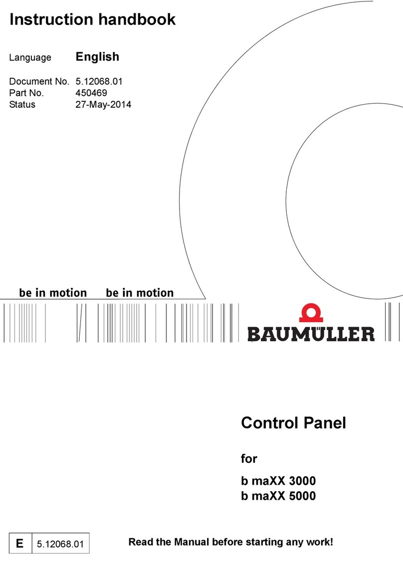 Baumuller b maXX 3000 Instruction handbook Baumuller b maXX 3000 Instruction handbook