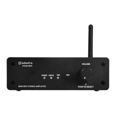 Avsl Adastra STA40-WIFI User manual Avsl Adastra STA40-WIFI User manual