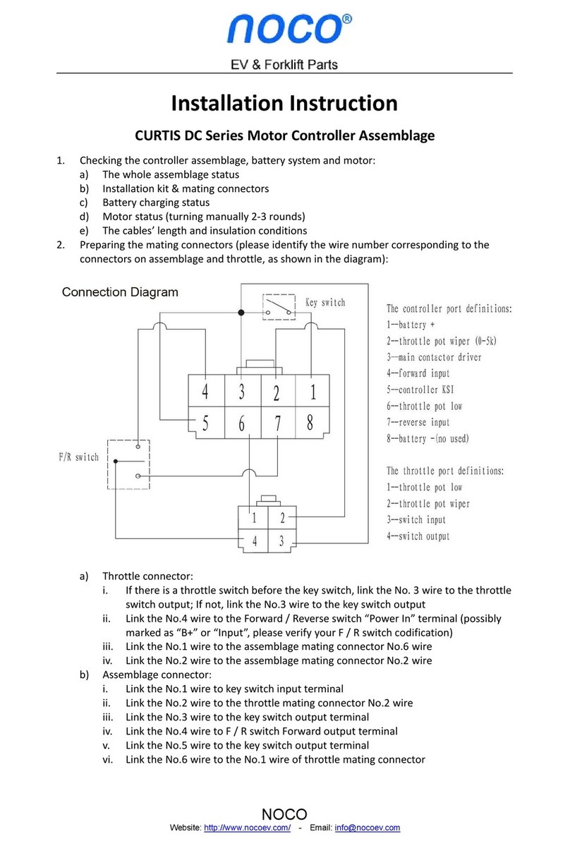 NOCO Genius CURTIS DC Series Installation instruction