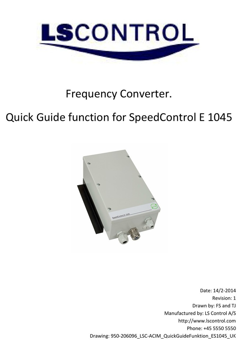 LS Control SpeedControl E 1045 quick guide