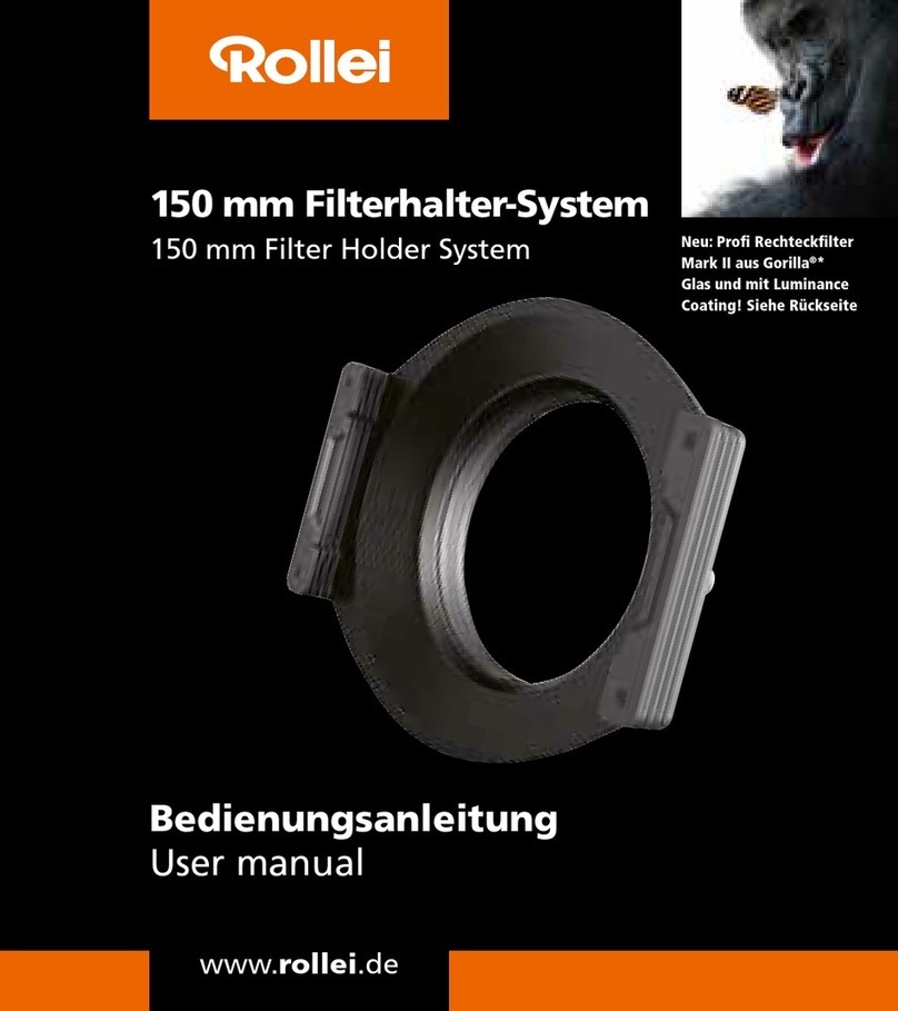 Rollei Pro Square Filter Mark II User manual Rollei Pro Square Filter Mark II User manual