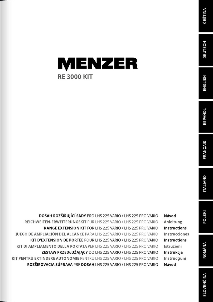Menzer RE 3000 KIT instructions