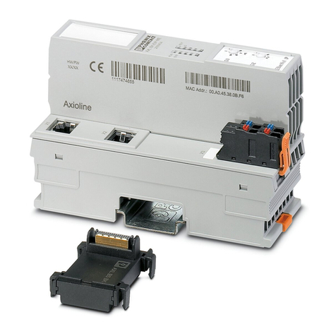 Phoenix Contact Axioline F AXC Series User manual Phoenix Contact Axioline F AXC Series User manual
