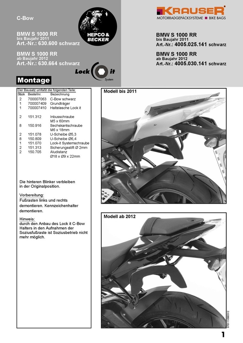 hepco & becker Krauser 4005.025.141 User manual hepco & becker Krauser 4005.025.141 User manual
