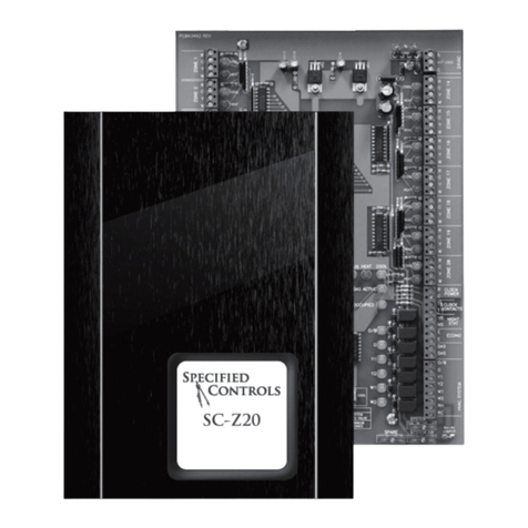 Specified Controls SC-Z20 installation manual