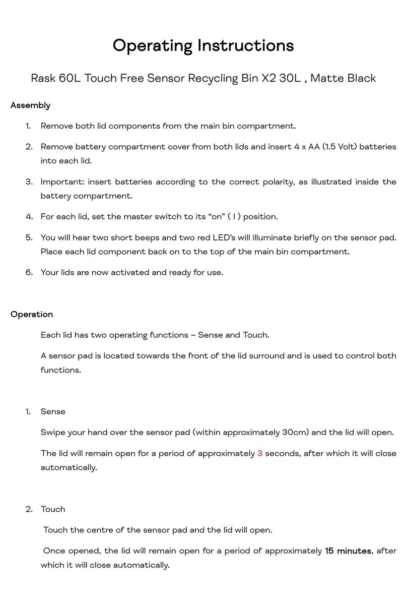 Made Rask 60L operating instructions
