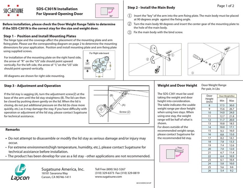 SUGATSUNE SDS-C301N User manual
