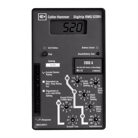 Eaton Cutler-Hammer Magnum Digitrip 220+ User manual