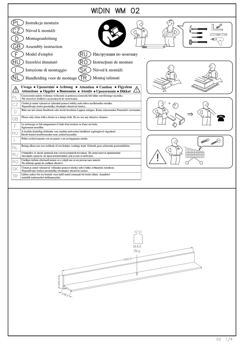 TRENDMANUFAKTUR WIDIN WM 02 Assembly instruction