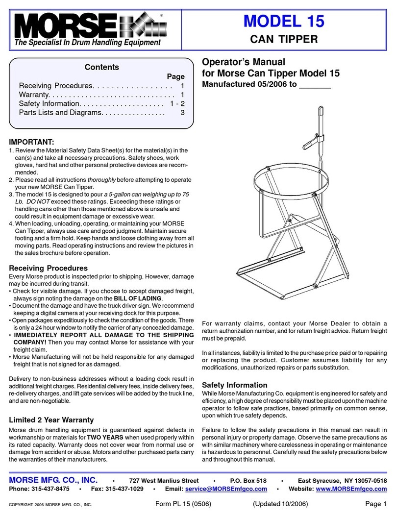 morse 15 Operator's manual