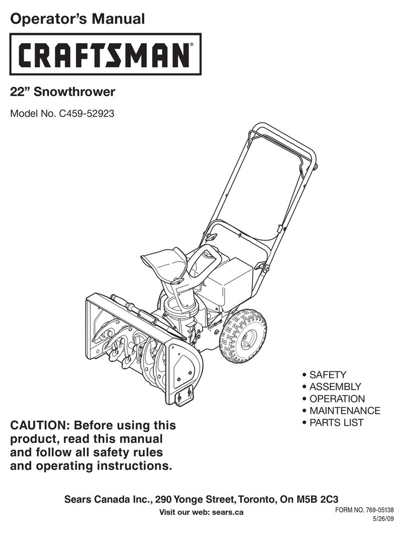 Craftsman C459-52923 Operator's manual