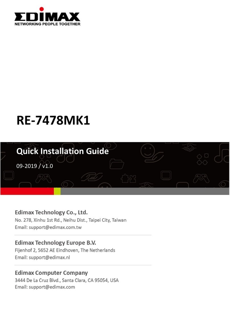 Edimax RE-7478MK1 Quick installation guide