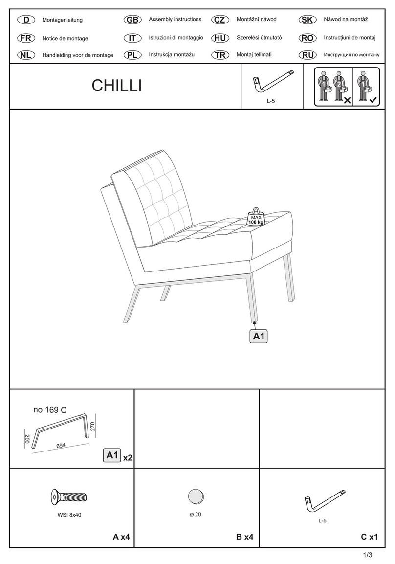Lovi CHILLI 8883413425 Assembly instructions Lovi CHILLI 8883413425 Assembly instructions