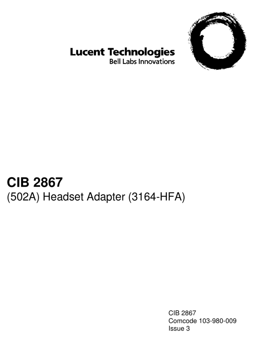 Lucent Technologies CIB 2867 manual