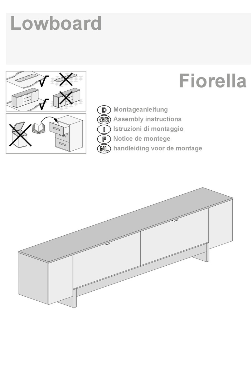 KITALY Lowboard Fiorella 6185901380 Assembly instructions