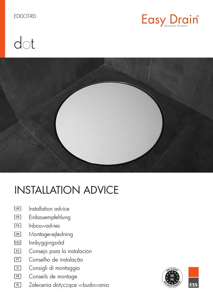 ESS Easy Drain Dot Installation and operating instructions ESS Easy Drain Dot Installation and operating instructions
