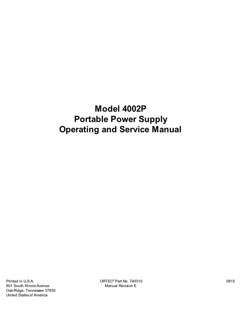 Ametek ORTEC 4002P Service manual