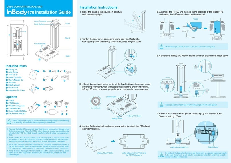 Biospace InBody170 installation guide