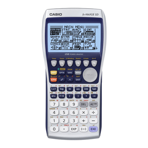 Casio FX-9860GII - SOFTWARE VERSION 2-00 User manual