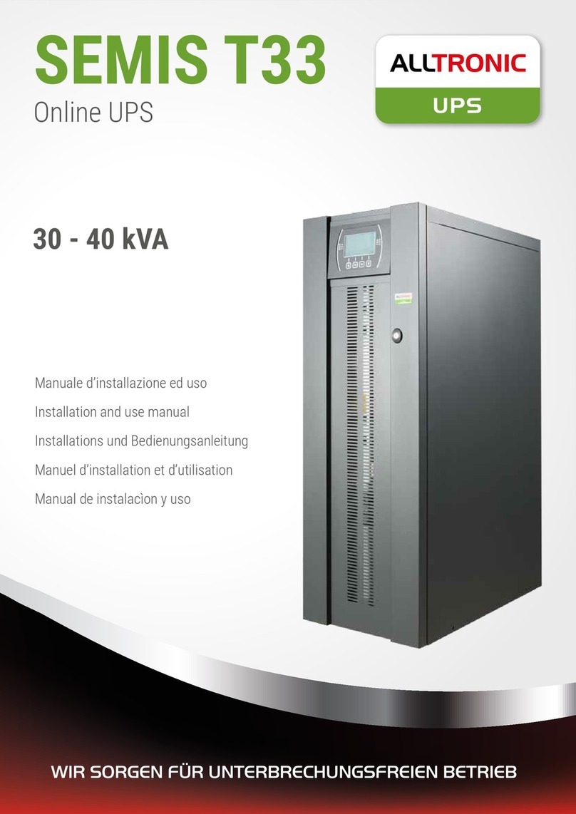 ALLTRONIC SEMIS T33 Installation and use manual ALLTRONIC SEMIS T33 Installation and use manual