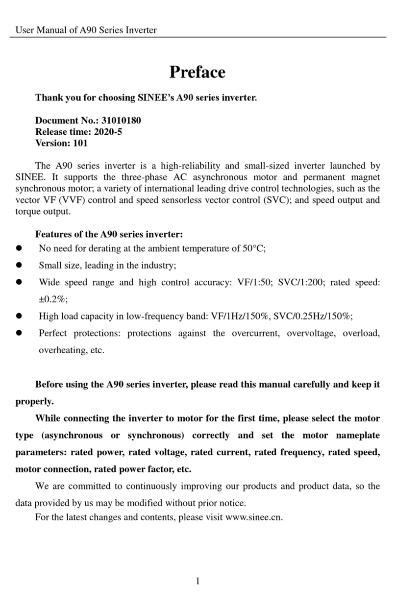Sinee A90 Series user manual