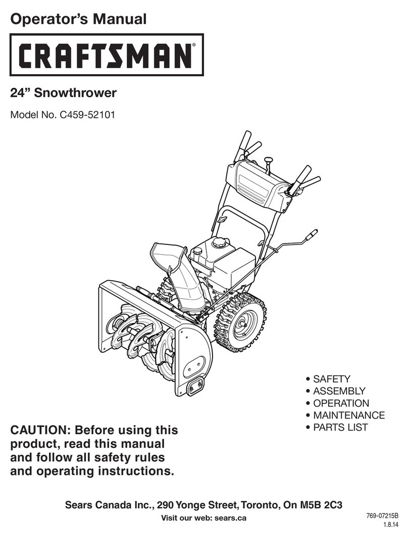 Craftsman C459-52101 Operator's manual
