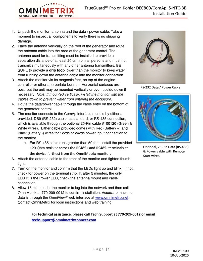 OmniMetrix TrueGuard Pro User manual
