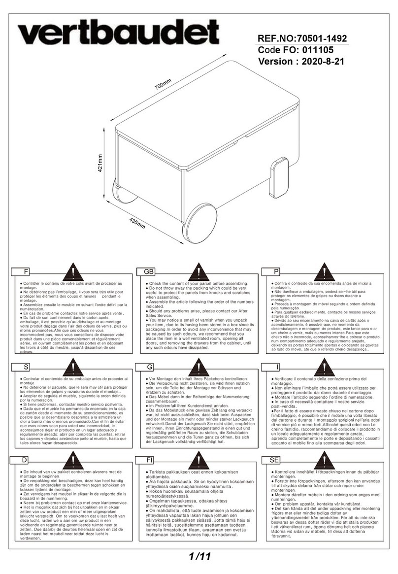VERTBAUDET 70501-1492 User manual