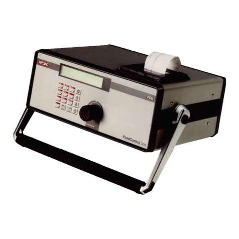 HYDAC FILTER SYSTEMS FluidControl FCU 8111 Operating and maintenance instructions