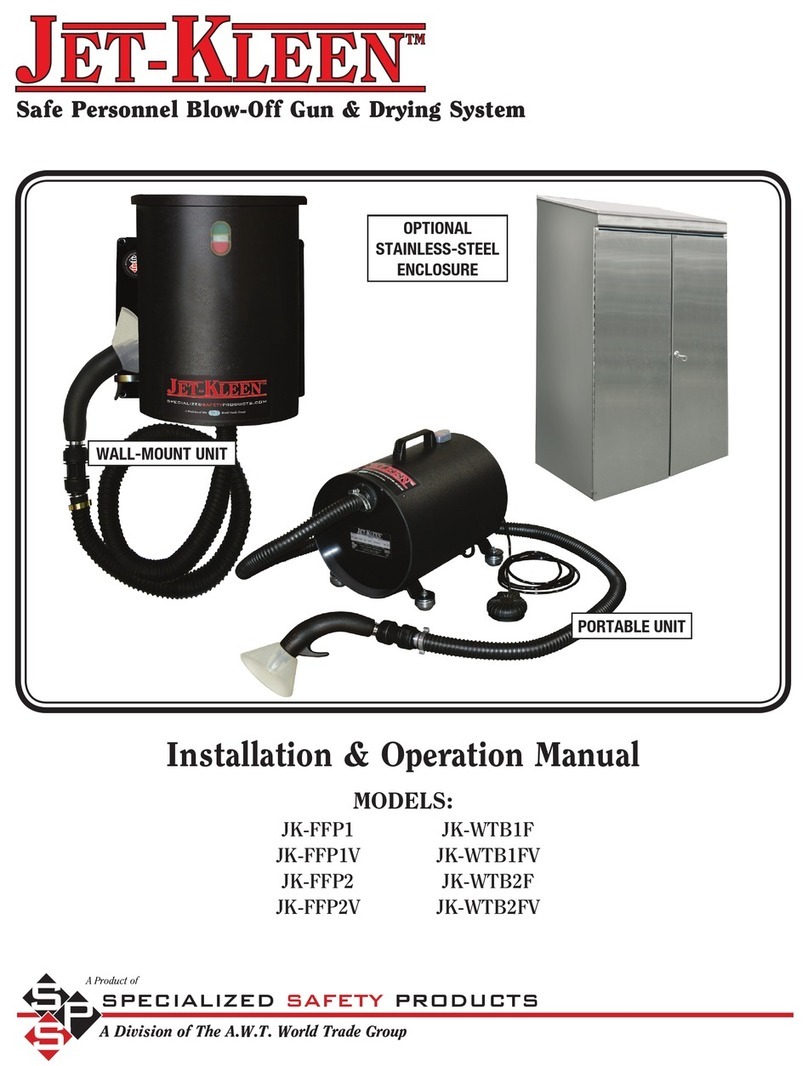 SSP Jet-Kleen JK-FFP1 User manual