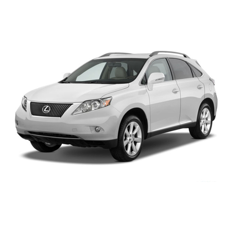 Lexus RX 350 2010 User manual Lexus RX 350 2010 User manual