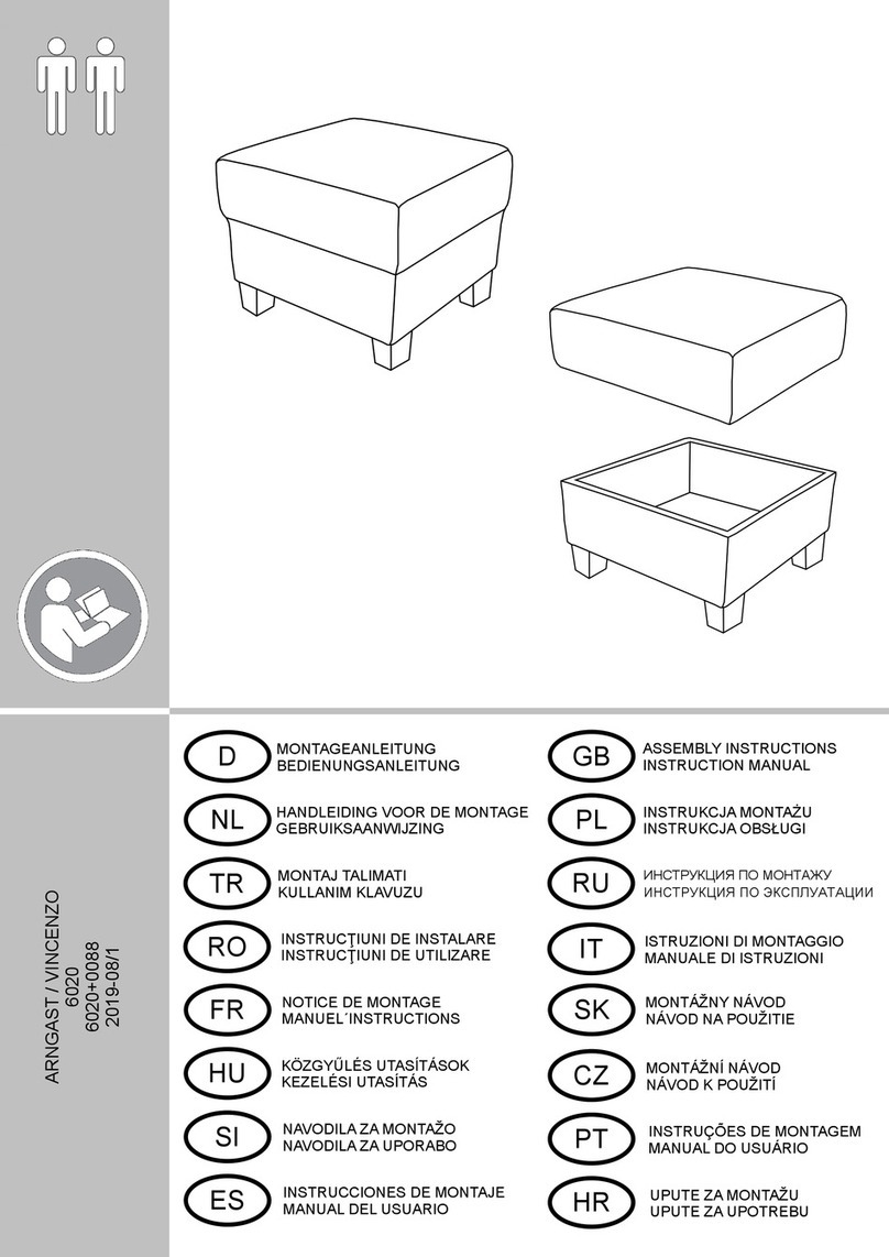 SIT&MORE ARNGAST/VINCENZO 6020 Assembly Instructions Instruction Manual