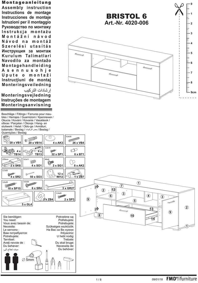 FMD Furniture BRISTOL 6 4020-006 Assembly instruction FMD Furniture BRISTOL 6 4020-006 Assembly instruction