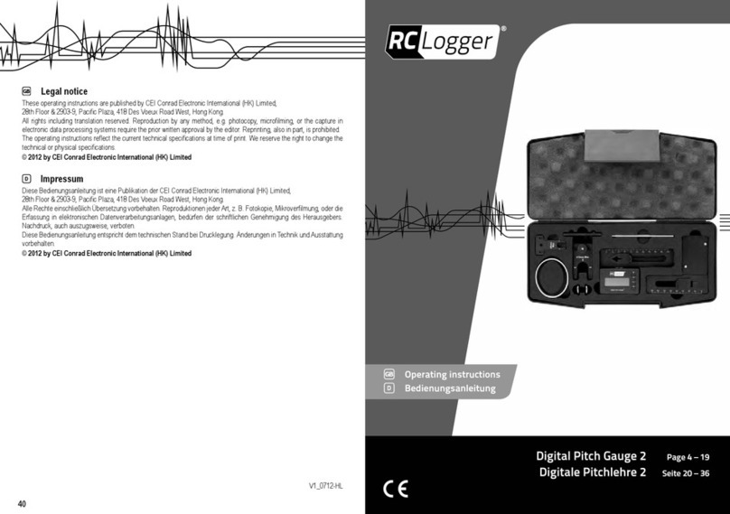 Conrad Electronic RC Logger 2 operating instructions