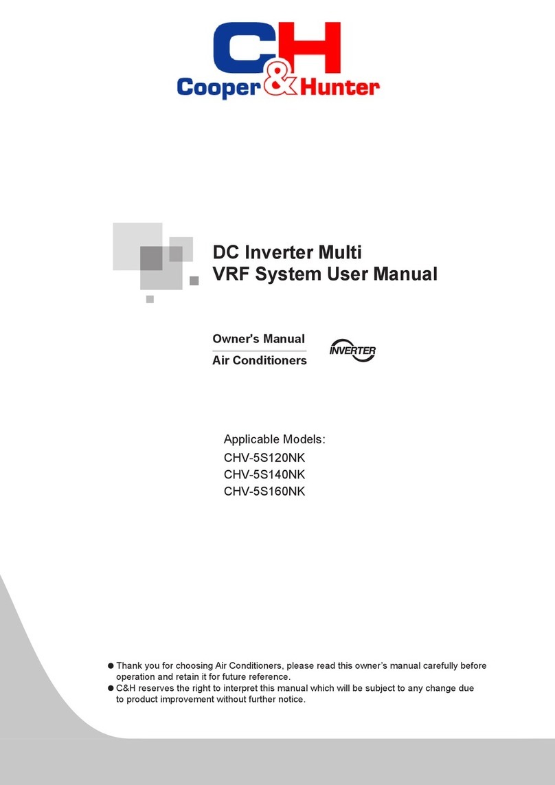 Cooper & Hunter CHV-5S120NK User manual Cooper & Hunter CHV-5S120NK User manual