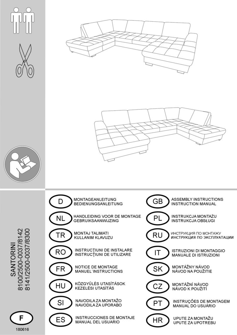 SIT&MORE SANTORINI 8100/2500-0037/8142 Assembly Instructions Instruction Manual SIT&MORE SANTORINI 8100/2500-0037/8142 Assembly Instructions Instruction Manual