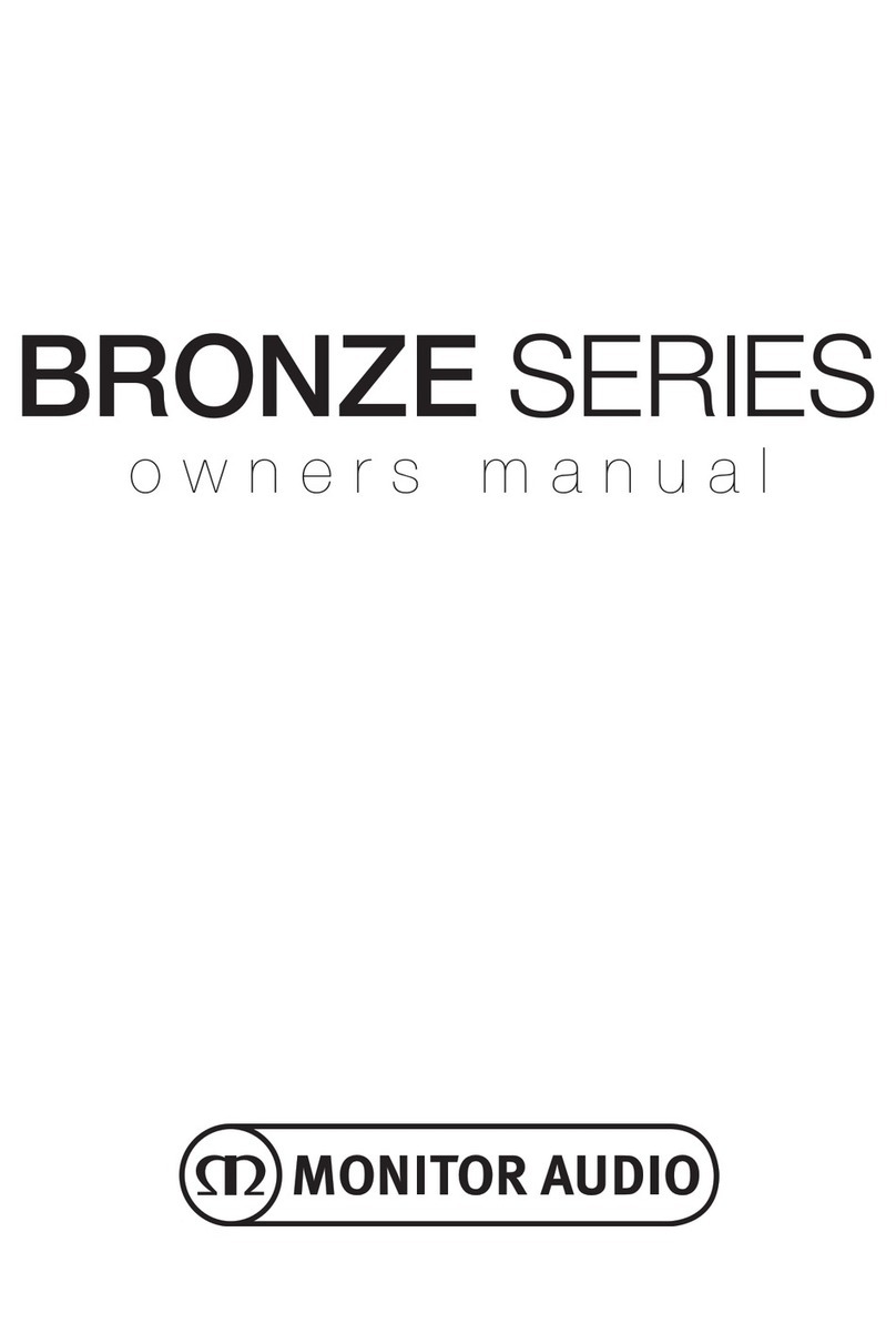 Monitor Audio Bronze Series User manual Monitor Audio Bronze Series User manual