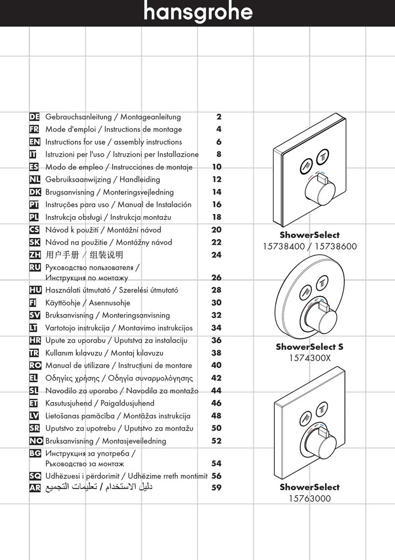 Hans Grohe ShowerSelect S 1574300 Series Instructions for use/assembly instructions