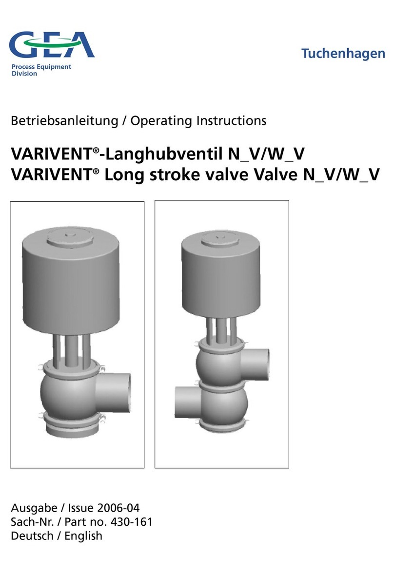 GEA VARIVENT N V User manual