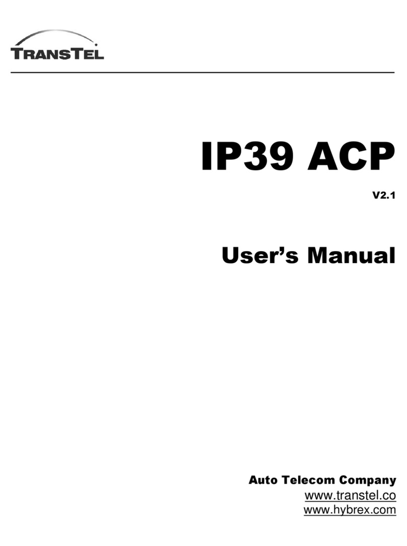 TransTel Communications IP3922 Series user manual