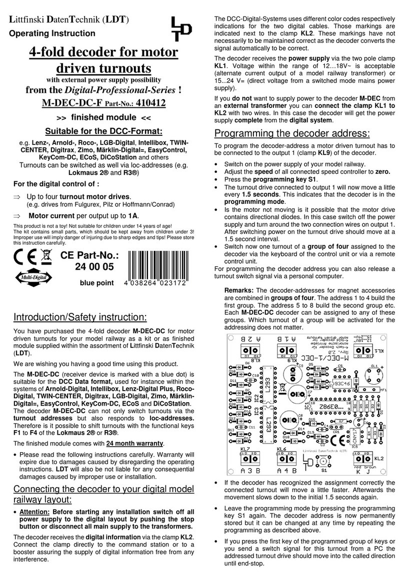 LDT M-DEC-DC-F User manual