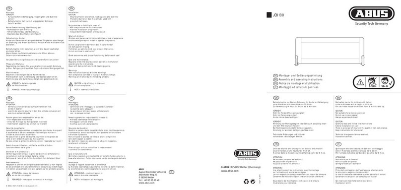 Abus JC9100 ERIC Assembly and operating instructions