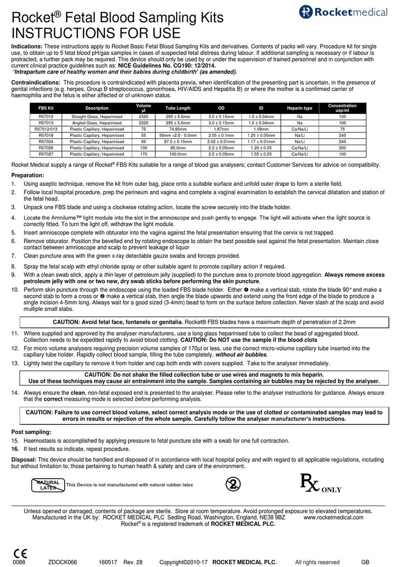 Rocket Medical R57012 Instructions for use