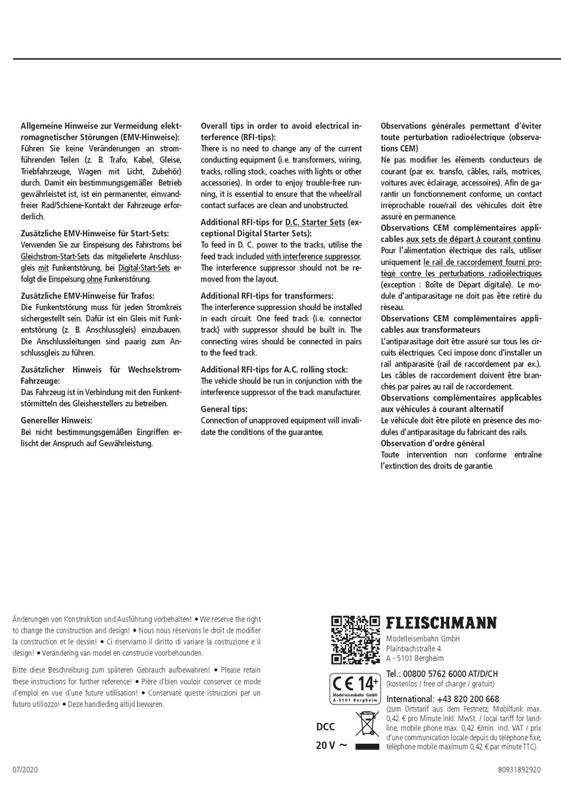 Fleischmann BR 110 User manual
